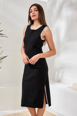TRIBAL Rib-Knit Midi Dress - Bray and Em Boutique