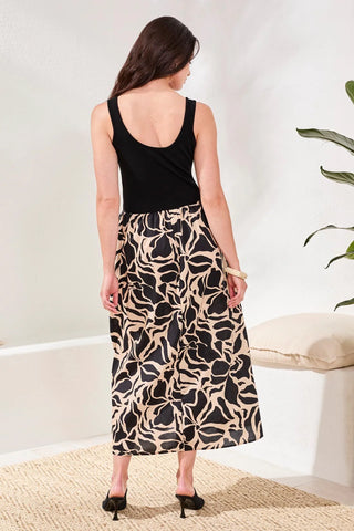 TRIBAL Two-fer Maxi Dress