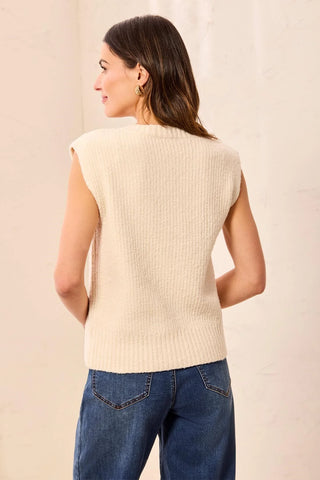 TRIBAL: Split Crew Neck Sweater