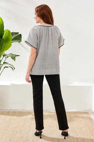 TRIBAL Flutter Sleeve Blouse