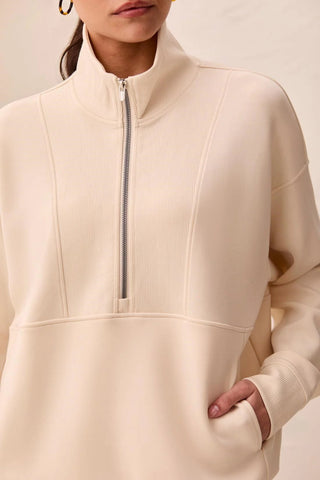 TRIBAL Techno Lux Funnel Neck Pullover - Bray and Em Boutique