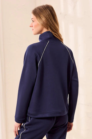 TRIBAL Techno Lux Quarter Zip Pullover - Bray and Em Boutique