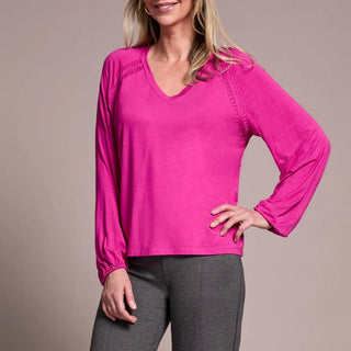 TRIBAL Top It Off V - Neck Top - Bray and Em Boutique