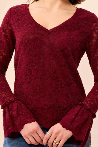 TRIBAL Two Way Wear Lace Top - Bray and Em Boutique