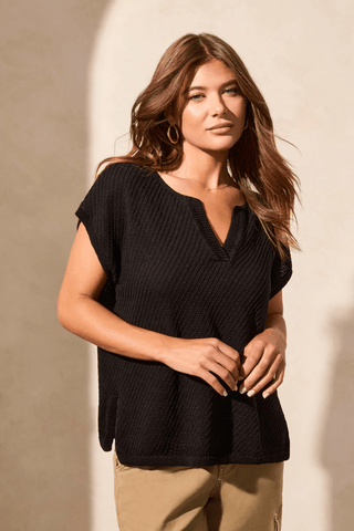 TRIBAL Unique Vision Side Slit Sweater - Bray and Em Boutique