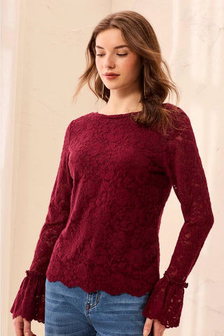 TRIBAL Two Way Wear Lace Top