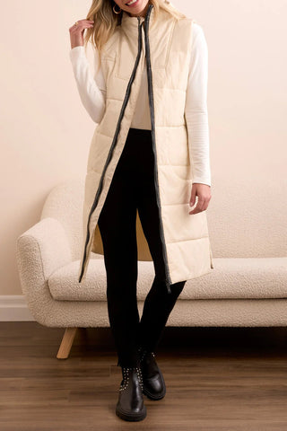 TRIBAL Zip Front Quilted Vest - Bray and Em Boutique