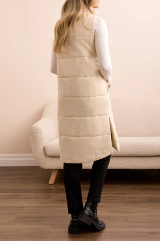 TRIBAL Zip Front Quilted Vest - Bray and Em Boutique