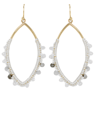 Trimmed Crystal Marquise Earrings - Bray and Em Boutique