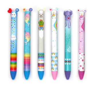 Twice As Nice 2 Color Click Pens - Bray and Em Boutique