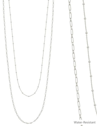 Two Layered Gold Beaded Necklace - Bray and Em Boutique