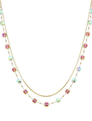 Unexpected Truth Double Chain Necklace - Bray and Em Boutique