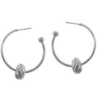 Unique Knot and Open Hoop Earring - Bray and Em Boutique
