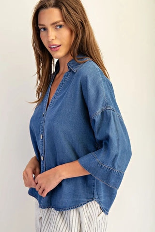 Uniquely Casual Button Down Top - Bray and Em Boutique
