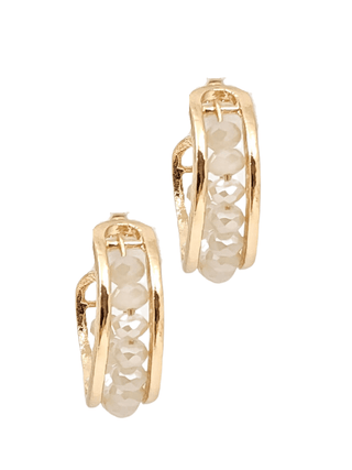 Unmatched Beauty Bead Hoop Earring - Bray and Em Boutique