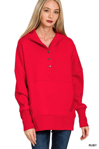 Unwinding Relaxation Pullover Hoodie - Bray and Em Boutique