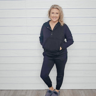 Unwinding Relaxation Pullover Hoodie - Bray and Em Boutique