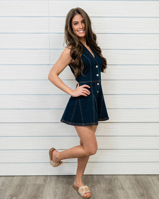 Urban Dreams Sleeveless Romper - Bray and Em Boutique