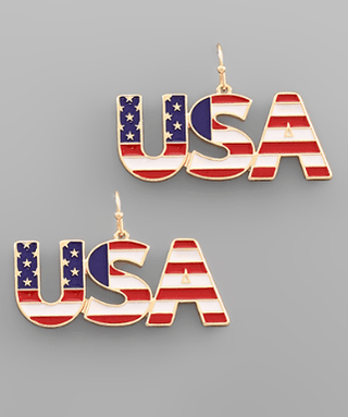 USA Earrings - Bray and Em Boutique