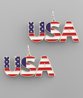 USA Earrings - Bray and Em Boutique