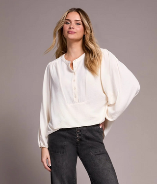 TRIBAL Polished Look Mandarin Collar Blouse