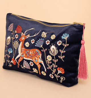 Velvet Embroidered Pouches - Bray and Em Boutique