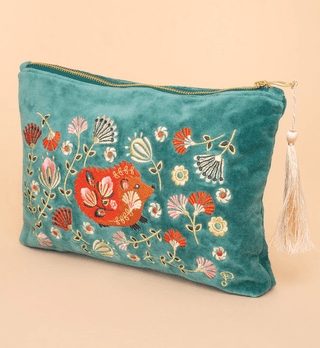 Velvet Embroidered Pouches - Bray and Em Boutique