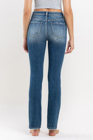 Vervet Catch The Vibe HR Straight Jeans - Bray and Em Boutique