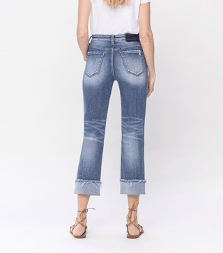 Vervet Every Weekend HR Cuffed Crop Jean - Bray and Em Boutique