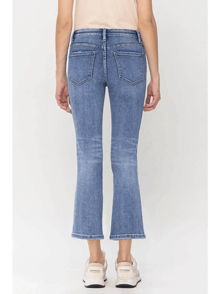 Vervet Everything Goes MR Cropped Flare Jean - Bray and Em Boutique