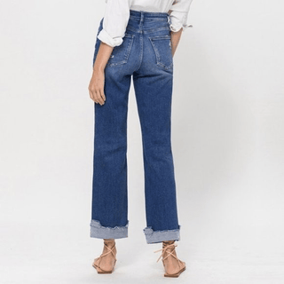 Vervet HR Criss Cross 90'S Dad Jeans - Bray and Em Boutique