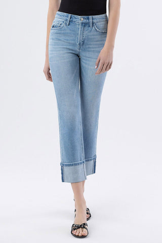 Vervet Main Street Cuffed Jeans - Bray and Em Boutique