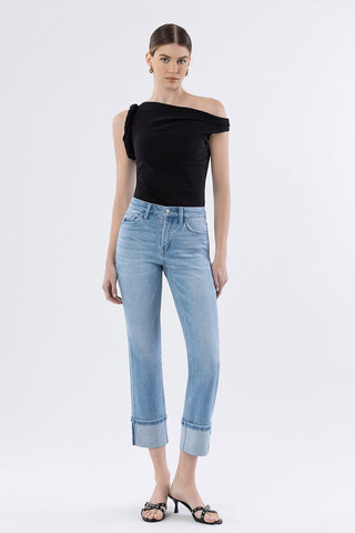 Vervet Main Street Cuffed Jeans - Bray and Em Boutique