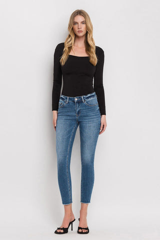 Vervet Midnight Edge Crop Skinny Jeans - Bray and Em Boutique