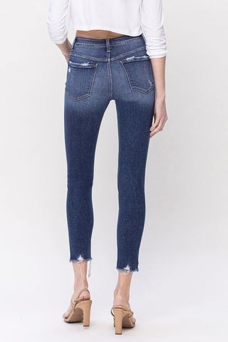 Vervet On The Way MR Distressed Crop Jean - Bray and Em Boutique