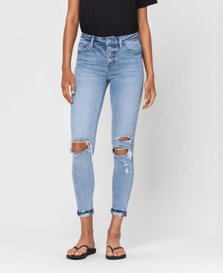 Vervet Ready For Today Cuffed Skinny Jeans - Bray and Em Boutique