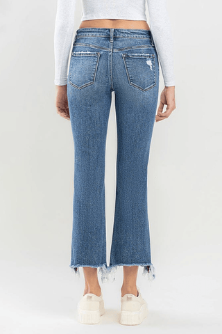 Vervet Simply Frayed MR Denim Jeans - Bray and Em Boutique