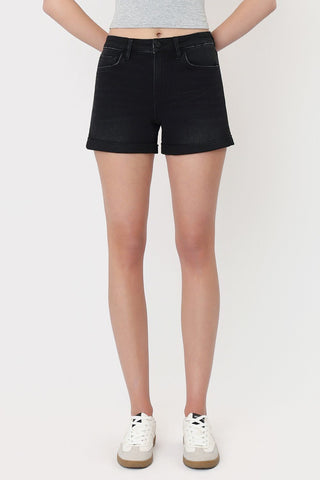 VERVET Soft Rise Cuff Shorts - Bray and Em Boutique
