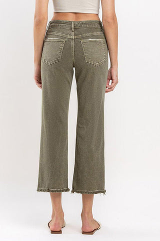 Vervet Take A Guess HR Ankle Straight Jean - Bray and Em Boutique