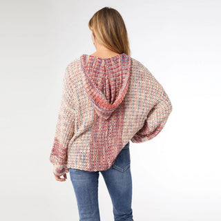 Vibrant Destination Hooded Sweater - Bray and Em Boutique
