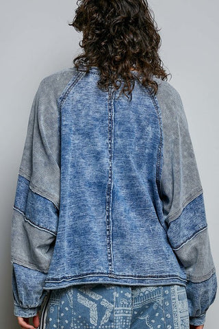 Vintage Cozy Patch Top - Bray and Em Boutique