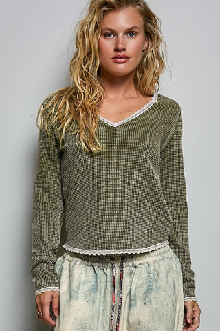Vintage Ease Thermal Top - Bray and Em Boutique