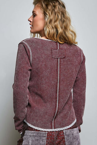 Vintage Ease Thermal Top - Bray and Em Boutique