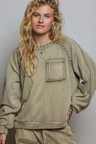Vintage Stitch French Terry Top - Bray and Em Boutique