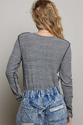 Vintage Stitch Knit Top - Bray and Em Boutique