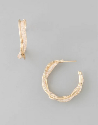 Fresh Take Twist Hoop Earring