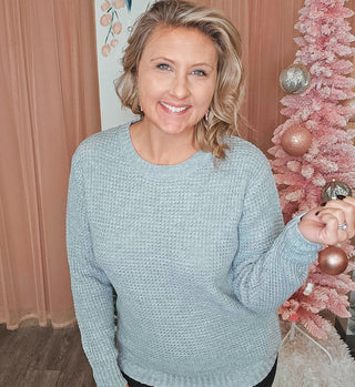 Waffle Warmth Sweater - Bray and Em Boutique