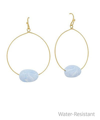 Walk Me Home Oval Stone Earrings - Bray and Em Boutique
