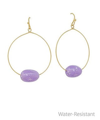 Walk Me Home Oval Stone Earrings - Bray and Em Boutique