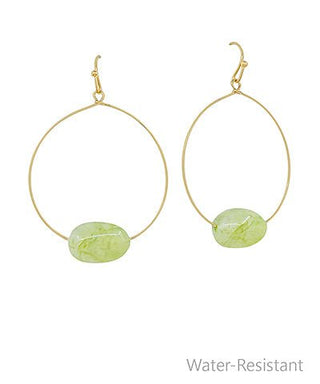 Walk Me Home Oval Stone Earrings - Bray and Em Boutique